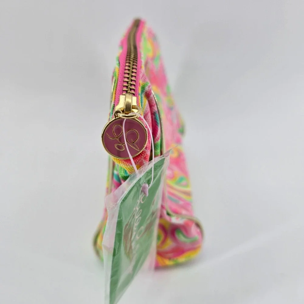 Lilly Pulitzer Colony Cosmetic Bag Womens Flamingo Paisley MSRP $48 NWT